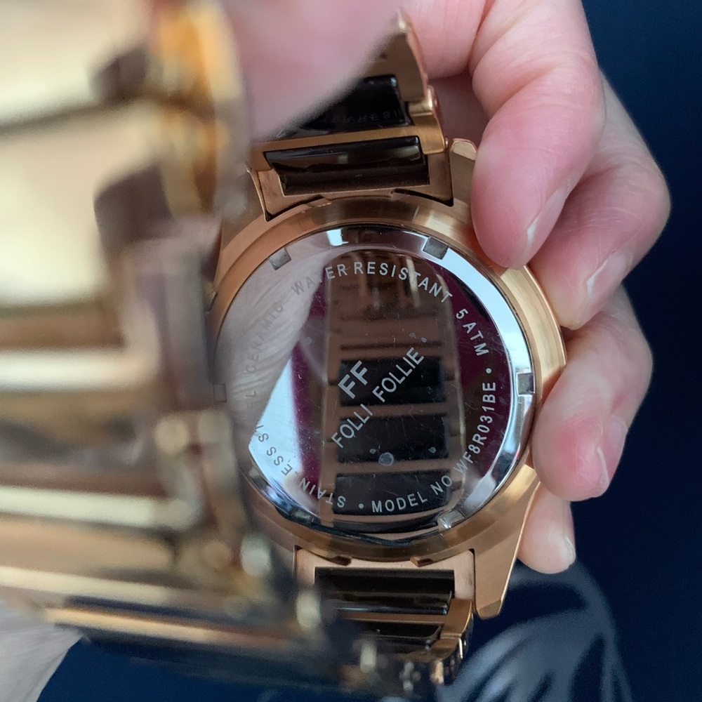 Vintage Folli Follie Men’s Golden Ceramic Watch - Picture 7 of 8